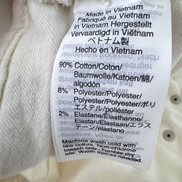 J. Crew Mercantile Womens Mid Rise Skinny Jeans Size 32 X 28 Stretch Off White - Picture 5 of 7